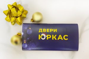 Шоколад молочный 90 грамм с логотипом